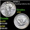 Image 1 : 1930-s Standing Liberty Quarter 25c Grades xf+