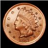 Image 2 : 1863 Indian F-62-367a R3 Civil War Token 1c Grades Unc Details