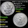 Image 1 : 1897-s vam 13 I3 R6 Morgan Dollar $1 Grades Select Unc