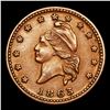 Image 2 : 1863 Liberty Cap F-11-298a Civil War Token 1c Grades Choice AU/BU Slider+