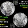 Image 1 : 1880-s Morgan Dollar $1 Grades GEM+ Unc