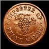Image 2 : 1863 Importer of Rhine Wines F-NY-630-D-1a Civil War Token 1c Grades xf