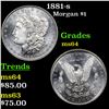 Image 1 : 1881-s Morgan Dollar $1 Grades Choice Unc