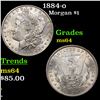 Image 1 : 1884-o Morgan Dollar $1 Grades Choice Unc