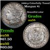 Image 1 : 1888-p Colorfully Toned Morgan Dollar $1 Grades Choice AU