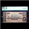 Image 2 : 1864 $20 Confederate Note, T67 Graded cu63 By PMG