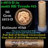 Image 1 : Shotgun Lincoln 1c roll, 1973-d 50 pcs Brandt Wrapper