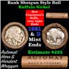 Image 1 : Buffalo Nickel Shotgun Roll in Old Bank Style 'Automat Horn & Hardart' Wrapper 1921 & d Mint Ends