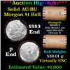 Image 1 : ***Auction Highlight*** AU/BU Slider Brinks Shotgun Morgan $1 Roll 1883 & P Ends Virtually UNC (fc)