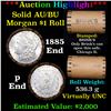 Image 1 : ***Auction Highlight*** AU/BU Slider Brinks Shotgun Morgan $1 Roll 1885 & P Ends Virtually UNC (fc)