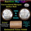 Image 1 : ***Auction Highlight*** 1881 & CC Uncirculated Morgan Dollar Shotgun Roll (fc)
