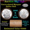 Image 1 : ***Auction Highlight*** 1890 & CC Uncirculated Morgan Dollar Shotgun Roll (fc)