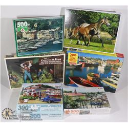 SEALED 6 PUZZLES 2 VINTAGE JAYMOR