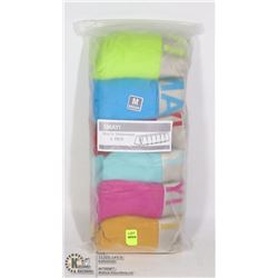 MENS 6 PACK OF BOXER BRIEF UNDERWEAR SIZE MEDIUM
