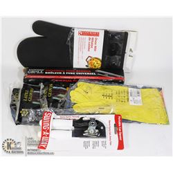 FLAT OF NEW KITCHEN ITEMS INCLUDING SILICONE OVEN