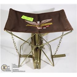 3 VINTAGE FENWICK WOODSTREAM ICE FISHING STOOLS -