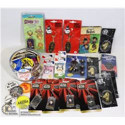 VINTAGE ITEMS GLASS BOWL FULL