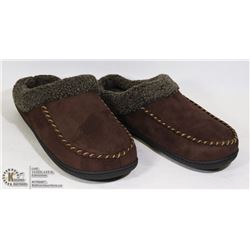 ULTRA IDEAS BROWN MENS SLIPPERS SIZE 9-10