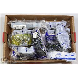 FLAT OF 13 PAIRS OF NEW SAFETY GLASSES