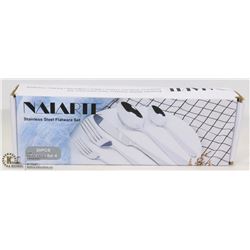 NAIARTE STAINLESS STEEL FLATWARE SET (SERVICE FOR)