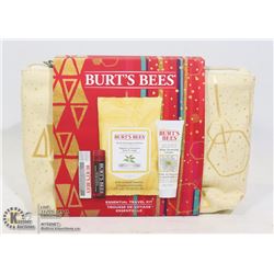 NEW BURT'S BEES ESSENTIAL TRAVEL KIT