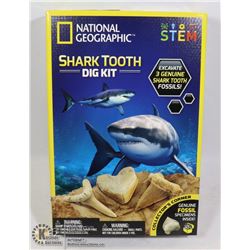 NEW NATIONAL GEOGRAPHIC SHARK TOOTH DIG KIT