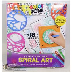 NEW COLOR ZONE 18PC CREATE YOUR OWN SPIRAL ART