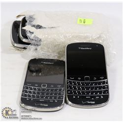 BUNDLE OF 5 WORKING BLACKBERRY BOLD SMARTPHONES