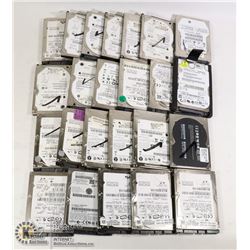 LARGE BAG OF STORAGE LOCKER LAPTOP HARD DRIVES