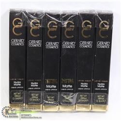 LOT OF 6 GERARD COSMETICS LIQUID LIPSTICK