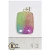 Image 1 : #212-RAINBOW SOLAR QUARTZ PENDANT