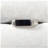 Image 1 : SILVER ONYX  RING (~SIZE 7.5)