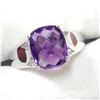 Image 2 : SILVER AMETHYST(6CT) RING (~SIZE 7)(~WEIGHT 5.7G)