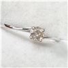 Image 3 : 10K WHITE GOLD DIAMOND(0.3CT,I,G-H) RING