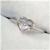 Image 3 : SILVER CUBIC ZIRCONIA  RING (~SIZE 7)
