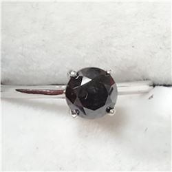 10K WHITE GOLD BLACK DIAMOND(1.3CT,I2) INTENSE