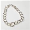 Image 2 : SILVER  BRACELET (~LENGTH 8.5CM) (~WEIGHT 23.3G)