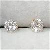 Image 1 : 14K YELLOW GOLD CUBIC ZIRCONIA  EARRINGS