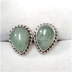 SILVER CHALCEDONY  EARRINGS