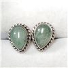 Image 1 : SILVER CHALCEDONY  EARRINGS