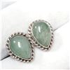 Image 2 : SILVER CHALCEDONY  EARRINGS