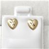 Image 1 : 14K YELLOW GOLD HEART SHAPED WITH DIAMOND