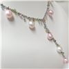 Image 3 : SILVER F.W.PEARL   NECKLACE (~LENGTH 18CM)