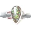 Image 1 : SILVER AMMOLITE  RING (~SIZE 7)