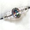 Image 2 : SILVER RAINBOW TOPAZ  RING (~SIZE 7)