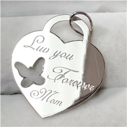 SILVER HEART SHAPED PENDANT