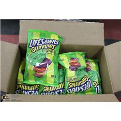 CASE WITH 12 180G PACKS LIFE SAVER SOUR GUMMIES