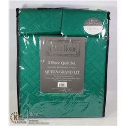 NEW URBAN HOME 3PC QUEEN SIZE QUILT SET