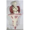 Image 1 : VINTAGE CHERUB WALL HANGING CERAMIC ART PIECE