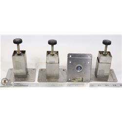 BOX OF 4 IKEA ADJUSTABLE HEIGHT METAL TABLE LEGS